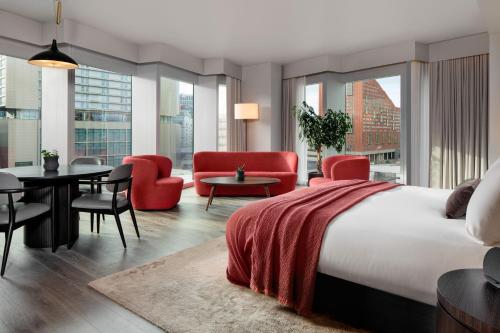 Manhattan Stüdyo, King Yatak ve Şehir Manzarası