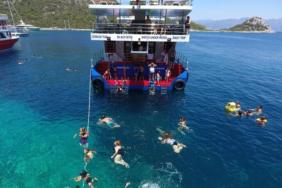 Full-Day Glass bottom Semi Submarine Cruise in Marmaris – الصورة 2