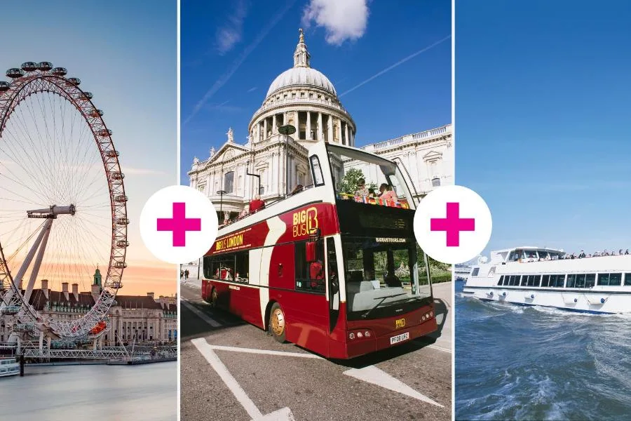 London Eye Otobüs ve Tekne Kombine Bileti: 24 Saat Big Bus ve Thames Gezisi – fotoğraf 1