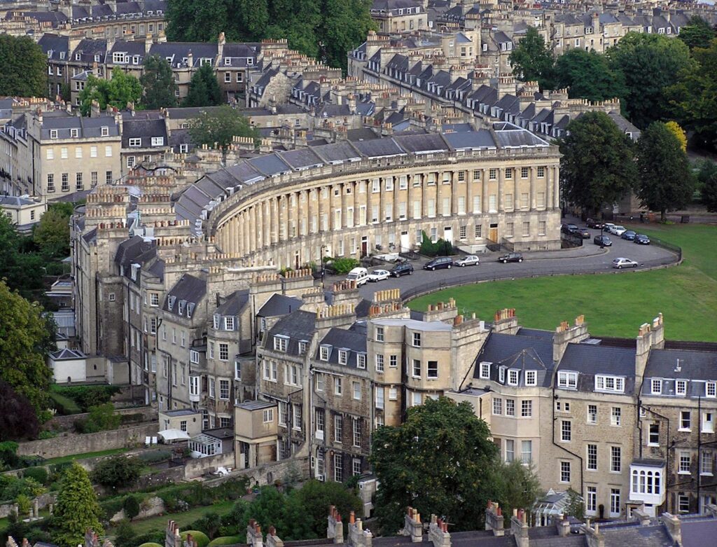 Havadan Bath'taki Royal Crescent