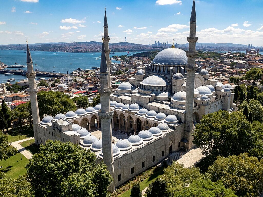 Havadan Süleymaniye Camii ve Haliç